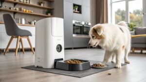 AI technology enhancing pet care with smart devices and personalized products