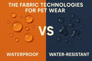 waterproof pet wear,water-resistant fabrics,pet clothing trends,sustainable pet fabrics,pet wear technologies